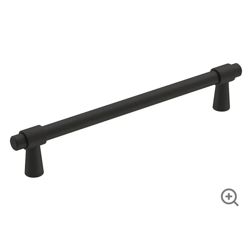 Amerock BP36860FB 160mm Matte Black Cabinet Bar Pull Solid Stainless Steel